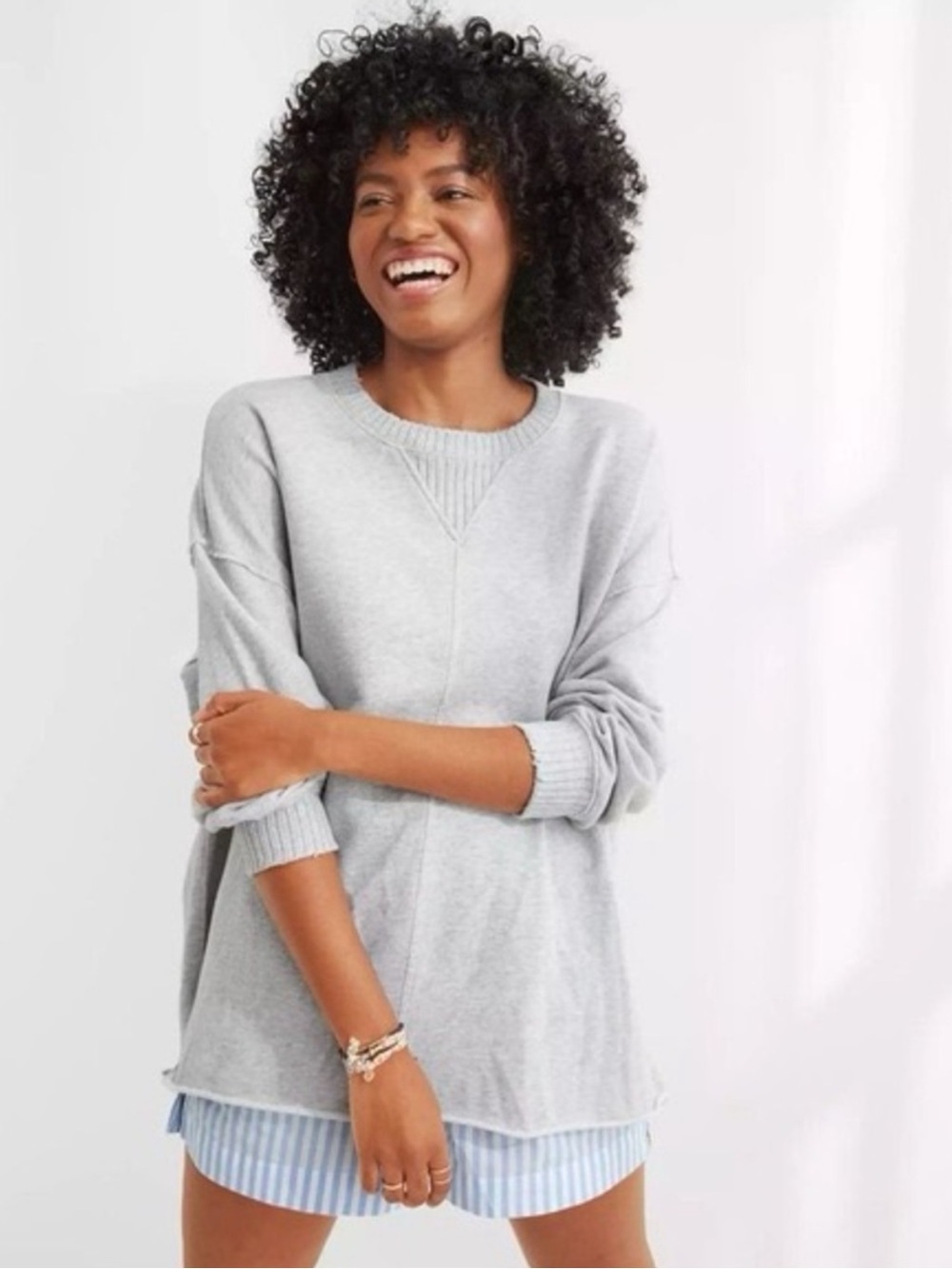 American Eagle Down-To-Earth Oversized Sweatshirt